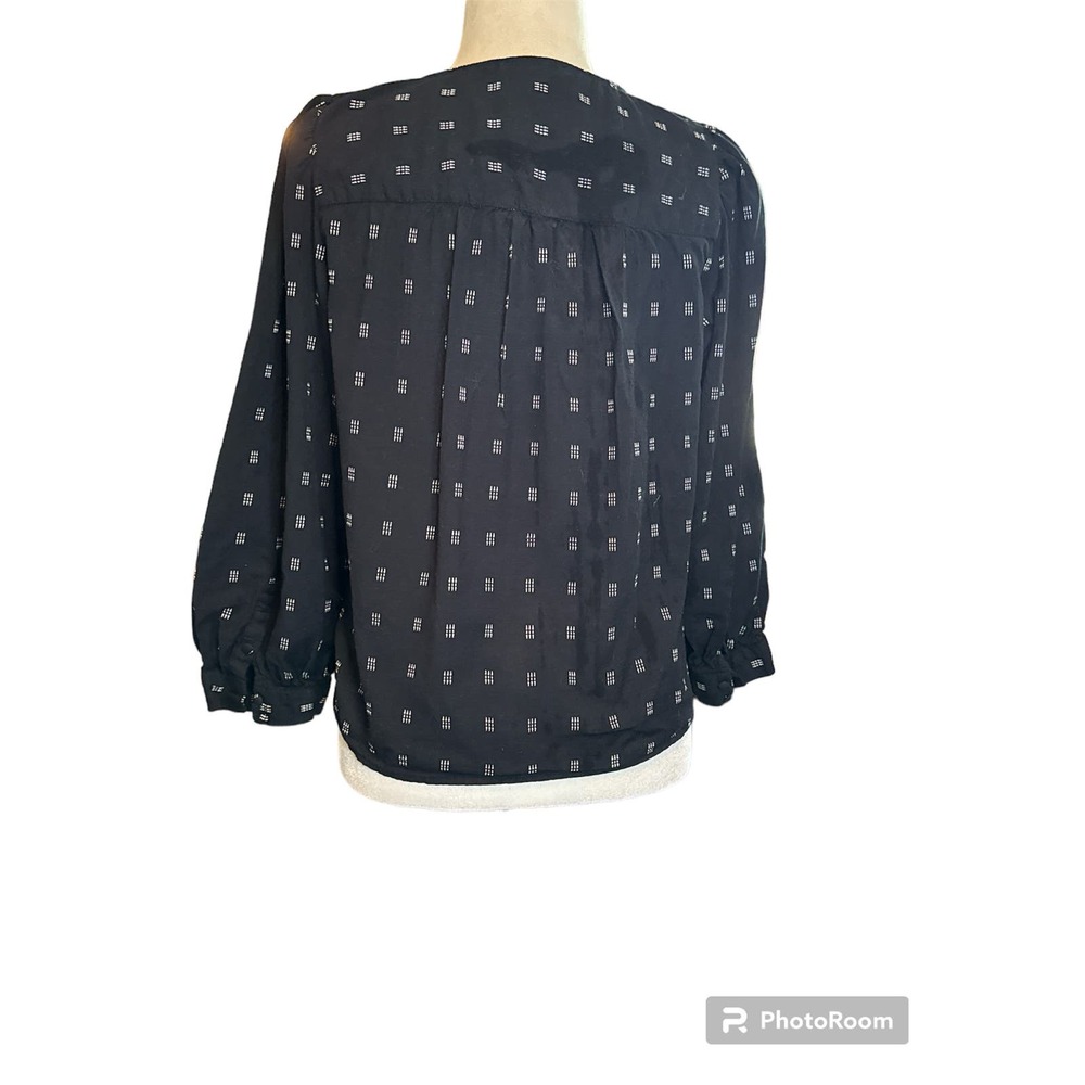 Madewell Kinston Side-Button Wrap Top In Textured… - image 3